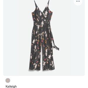 Kaileigh Elegant Black Floral Romper